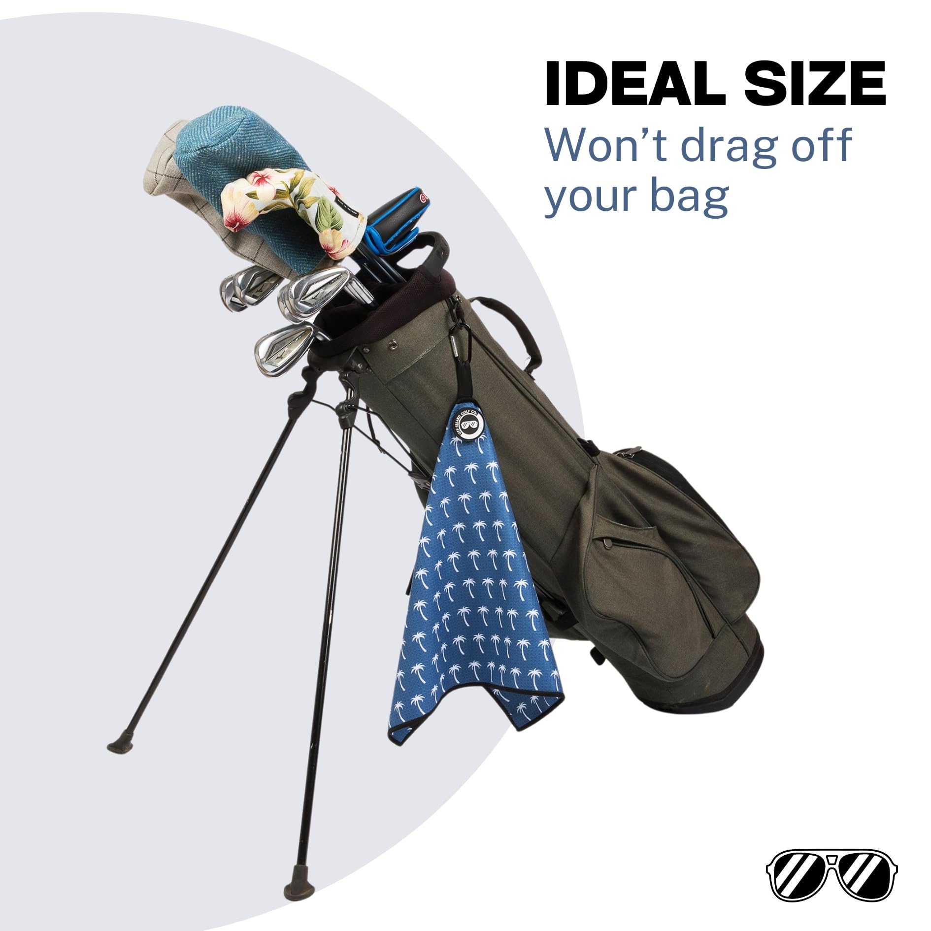 Magnetic Golf Towel with Carabiner Clip & Extra Strong Magnet - 24